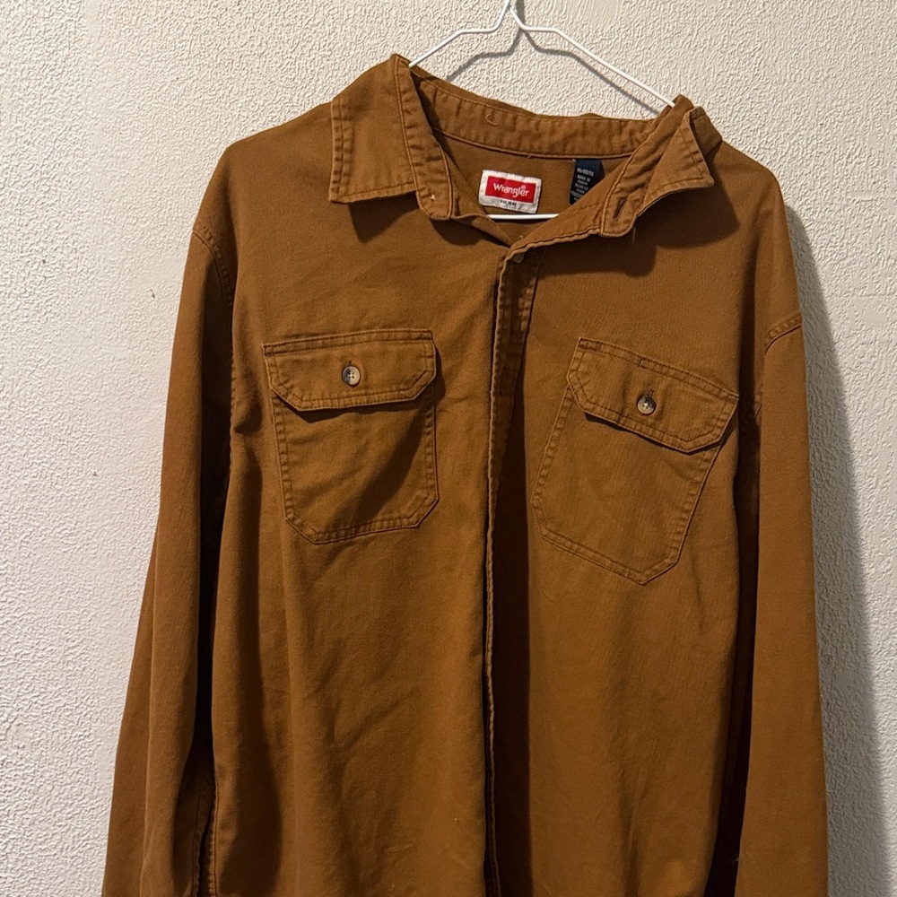 Wrangler Men's Tan Shirt Jacket